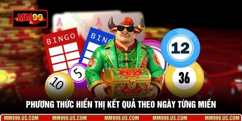 Phương thức hiển thị kết quả theo ngày từng miền